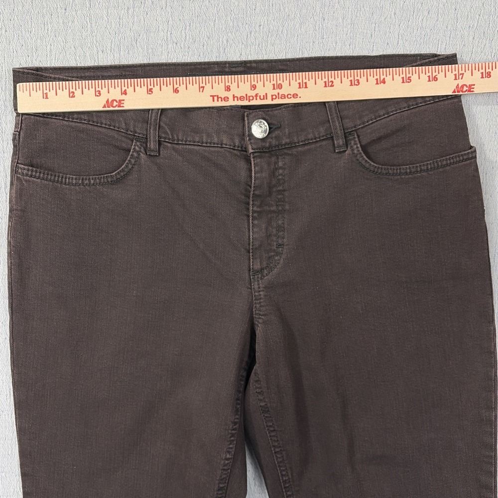 Escada Sport Luca Brown Dark Wash Jeans Made In Italy EU40 US12‎ EUC - Picture 5 of 12